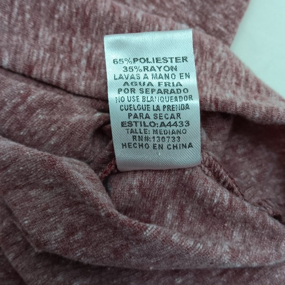 Umgee USA Women's M Pink Marled Knit Dolman Sleeve Twist Front Top - Picture 8 of 9